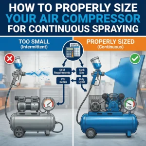 Air Compressor Sizing for Spray Painting